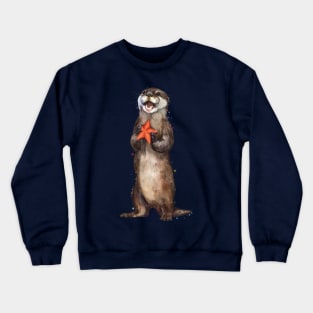 Otterly delighted Otter Crewneck Sweatshirt